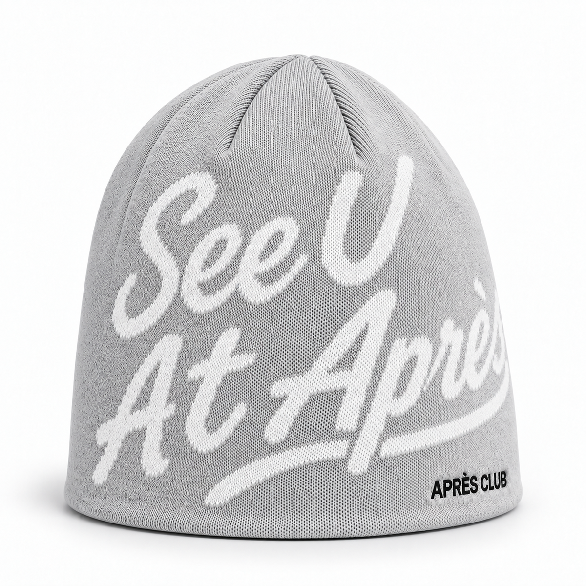 Heather grey Après Club beanie, alternate view